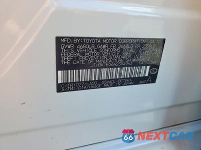Zdjęcie 12 z 12 samochodu: 2010 LEXUS ES 350 BASE VIN:JTHBK1EG6A2394963 - miniatura