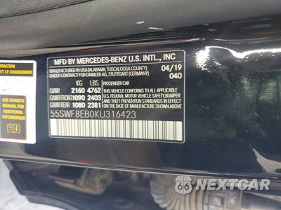 Zdjęcie 11 z 11 samochodu: 2019 MERCEDES-BENZ C 300 4MATIC VIN:55SWF8EB0KU316423 - miniatura