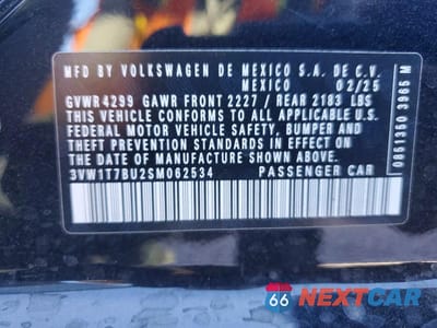 Zdjęcie 12 z 12 samochodu: 2025 VOLKSWAGEN JETTA GLI AUTOBAHN VIN:3VW1T7BU2SM062534 - miniatura