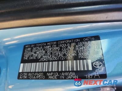 Zdjęcie 12 z 12 samochodu: 2016 TOYOTA PRIUS C ONE VIN:JTDKDTB33G1127187 - miniatura