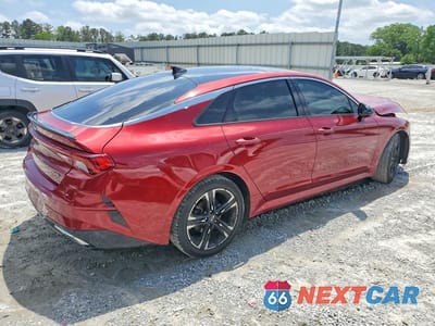 Trzecie zdjęcie samochodu z tyłu: 2021 KIA K5 GT LINE VIN:5XXG64J27MG059037 - miniatura