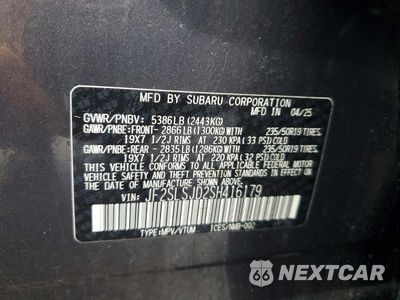 Zdjęcie 12 z 12 samochodu: 2025 SUBARU FORESTER SPORT VIN:JF2SLSJD2SH416179 - miniatura