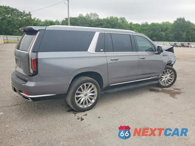 Trzecie zdjęcie samochodu z tyłu: 2021 CADILLAC ESCALADE ESV PREMIUM LUXURY VIN:1GYS4KKL7MR364475 - miniatura