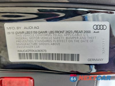 Zdjęcie 12 z 12 samochodu: 2019 AUDI S5 PRESTIGE VIN:WAUC4CF55KA080573 - miniatura