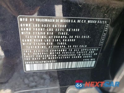 Zdjęcie 13 z 13 samochodu: 2023 VOLKSWAGEN TAOS SE VIN:3VVEX7B24PM345291 - miniatura