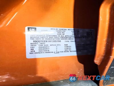 Zdjęcie 12 z 12 samochodu: 2017 CHEVROLET COLORADO LT VIN:1GCGTCEN1H1305766 - miniatura