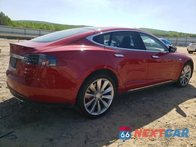 Trzecie zdjęcie samochodu z tyłu: 2014 TESLA MODEL S VIN:5YJSA1H2XEFP62536 - miniatura