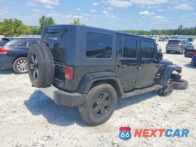 Trzecie zdjęcie samochodu z tyłu: 2010 JEEP WRANGLER UNLIMITED SAHARA VIN:1J4HA5H15AL213434 - miniatura