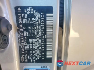 Zdjęcie 13 z 13 samochodu: 2015 KIA SORENTO EX VIN:5XYKU4A79FG595224 - miniatura