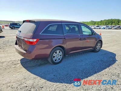 Trzecie zdjęcie samochodu z tyłu: 2011 HONDA ODYSSEY LX VIN:5FNRL5H27BB022471 - miniatura