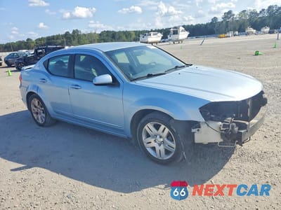 Czwarte zdjęcie samochodu z boku: 2013 DODGE AVENGER R VIN:1C3CDZBG7DN663109 - miniatura