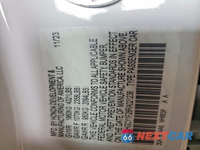 Zdjęcie 13 z 13 samochodu: 2024 HONDA ACCORD LX VIN:1HGCY1F28RA021238 - miniatura