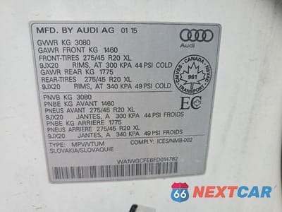 Zdjęcie 14 z 14 samochodu: 2015 AUDI Q7 PRESTIGE VIN:WA1WGCFE6FD014782 - miniatura