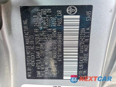 Zdjęcie 13 z 13 samochodu: 2024 TOYOTA CAMRY SE VIN:4T1G11AKXRU849801 - miniatura