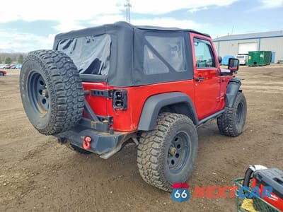 Trzecie zdjęcie samochodu z tyłu: 2008 JEEP WRANGLER X VIN:1J4FA24118L646352 - miniatura