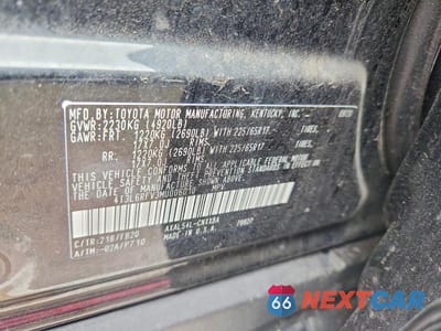 Zdjęcie 13 z 13 samochodu: 2021 TOYOTA RAV4 HYBRID LE VIN:4T3L6RFV3MU006010 - miniatura