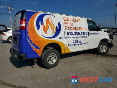 Trzecie zdjęcie samochodu z tyłu: 2023 CHEVROLET EXPRESS G2500 VIN:1GCWGAFP4P1224618 - miniatura