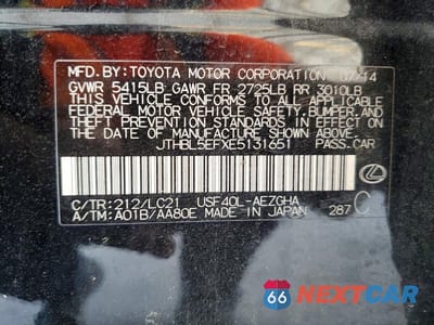 Zdjęcie 12 z 12 samochodu: 2014 LEXUS LS 460 VIN:JTHBL5EFXE5131651 - miniatura