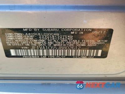 Zdjęcie 13 z 13 samochodu: 2018 SUBARU WRX PREMIUM VIN:JF1VA1C65J8802612 - miniatura