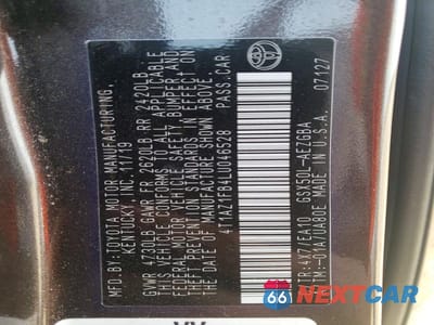Zdjęcie 12 z 12 samochodu: 2020 TOYOTA AVALON XLE VIN:4T1AZ1FB4LU046528 - miniatura