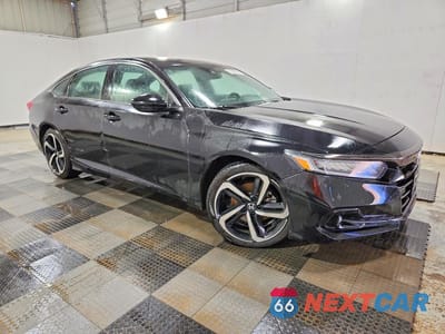 Czwarte zdjęcie samochodu z boku: 2021 HONDA ACCORD SPORT VIN:1HGCV1F34MA064064 - miniatura