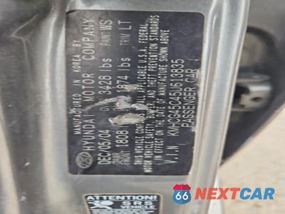 Zdjęcie 12 z 12 samochodu: 2005 HYUNDAI ACCENT GL VIN:KMHCG45C45U613835 - miniatura