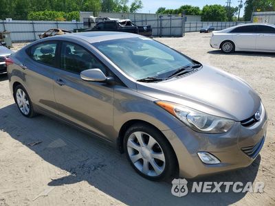 Czwarte zdjęcie samochodu z boku: 2012 HYUNDAI ELANTRA LIMITED VIN:5NPDH4AE4CH119821 - miniatura