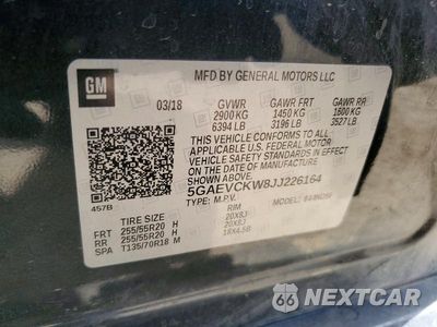 Zdjęcie 12 z 12 samochodu: 2018 BUICK ENCLAVE AVENIR VIN:5GAEVCKW8JJ226164 - miniatura