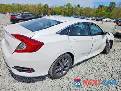 Trzecie zdjęcie samochodu z tyłu: 2019 HONDA CIVIC EXL VIN:19XFC1F70KE004037 - miniatura