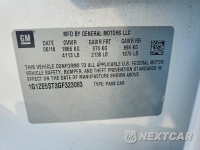 Zdjęcie 12 z 12 samochodu: 2016 CHEVROLET MALIBU LT VIN:1G1ZE5ST3GF323083 - miniatura