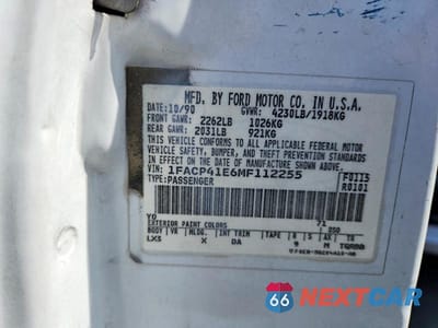 Zdjęcie 13 z 13 samochodu: 1991 FORD MUSTANG LX VIN:1FACP41E6MF112255 - miniatura