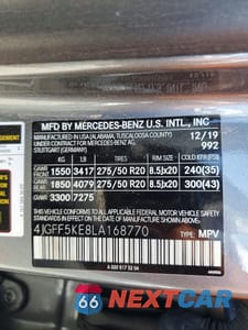 Zdjęcie 13 z 13 samochodu: 2020 MERCEDES-BENZ GLS 450 4MATIC VIN:4JGFF5KE8LA168770 - miniatura