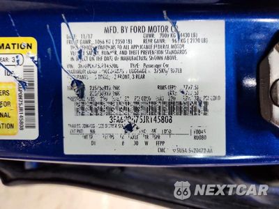 Zdjęcie 12 z 12 samochodu: 2018 FORD FUSION SE VIN:3FA6P0H75JR145808 - miniatura