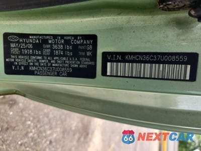 Zdjęcie 12 z 12 samochodu: 2007 HYUNDAI ACCENT SE VIN:KMHCN36C37U008559 - miniatura