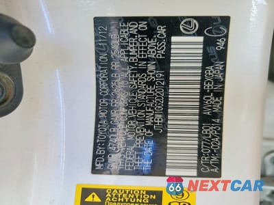 Zdjęcie 12 z 12 samochodu: 2013 LEXUS ES 300H BASE VIN:JTHBW1GG2D2012191 - miniatura