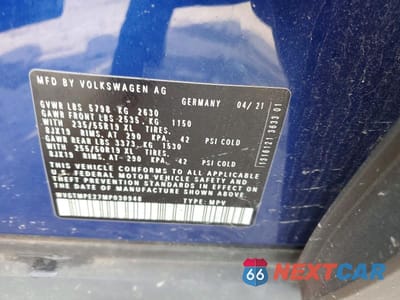 Zdjęcie 13 z 13 samochodu: 2021 VOLKSWAGEN ID.4 PRO S VIN:WVGTMPE27MP030948 - miniatura