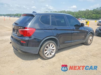 Trzecie zdjęcie samochodu z tyłu: 2014 BMW X3 XDRIVE28I VIN:5UXWX9C55E0D20005 - miniatura