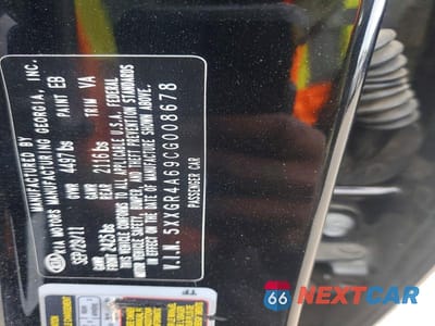 Zdjęcie 12 z 12 samochodu: 2012 KIA OPTIMA SX TURBO VIN:5XXGR4A69CG008678 - miniatura