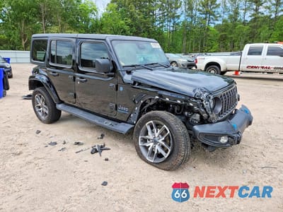 Czwarte zdjęcie samochodu z boku: 2024 JEEP WRANGLER 4XE VIN:1C4RJXN65RW190124 - miniatura