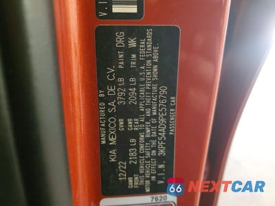 Zdjęcie 12 z 12 samochodu: 2023 KIA FORTE GT-LINE VIN:3KPF54AD9PE576790 - miniatura
