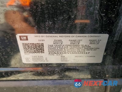 Zdjęcie 13 z 13 samochodu: 2021 CHEVROLET EQUINOX LT VIN:2GNAXUEV1M6128117 - miniatura