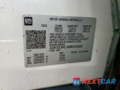 Zdjęcie 13 z 13 samochodu: 2022 GMC YUKON XL DENALI VIN:1GKS2JKLXNR240583 - miniatura