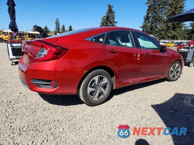 Trzecie zdjęcie samochodu z tyłu: 2020 HONDA CIVIC LX VIN:19XFC2F68LE204209 - miniatura