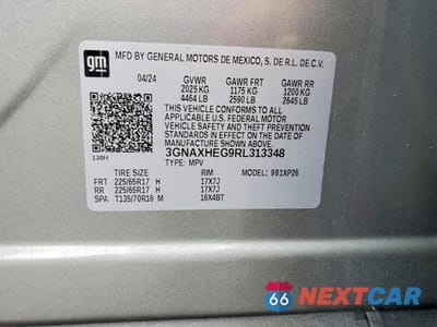 Zdjęcie 12 z 12 samochodu: 2024 CHEVROLET EQUINOX LS VIN:3GNAXHEG9RL313348 - miniatura