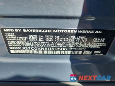 Zdjęcie 13 z 13 samochodu: 2022 BMW X1 SDRIVE28I VIN:WBXJG7C0XN5U59506 - miniatura