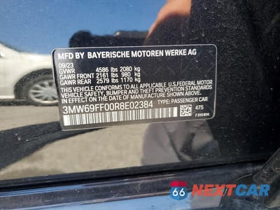 Zdjęcie 12 z 12 samochodu: 2024 BMW 330I VIN:3MW69FF00R8E02384 - miniatura
