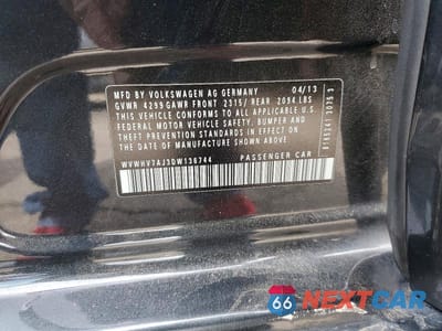 Zdjęcie 12 z 12 samochodu: 2013 VOLKSWAGEN GTI VIN:WVWHV7AJ3DW136744 - miniatura