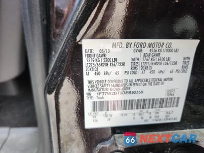 Zdjęcie 12 z 12 samochodu: 2013 FORD F250 SUPER DUTY VIN:1FT7W2BT0DEB50358 - miniatura