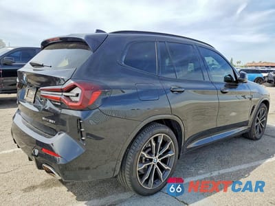 Trzecie zdjęcie samochodu z tyłu: 2022 BMW X3 SDRIVE30I VIN:5UX43DP06N9L57545 - miniatura