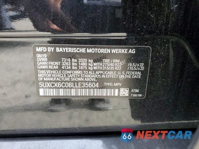 Zdjęcie 13 z 13 samochodu: 2020 BMW X7 M50I VIN:5UXCX6C08LLE35604 - miniatura